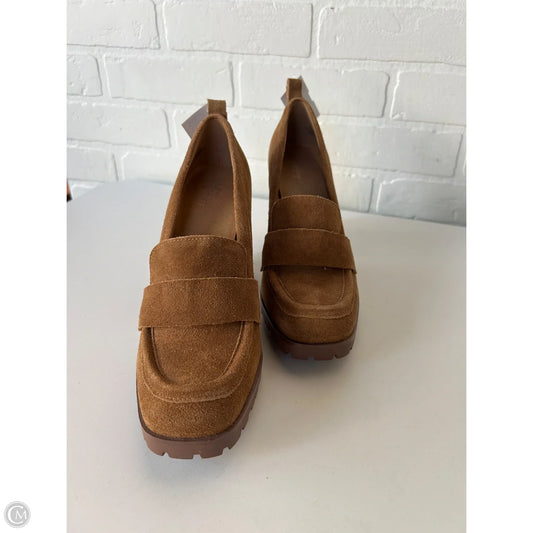 Shoes Heels Block By Crown Vintage In Brown, Size: 8.5