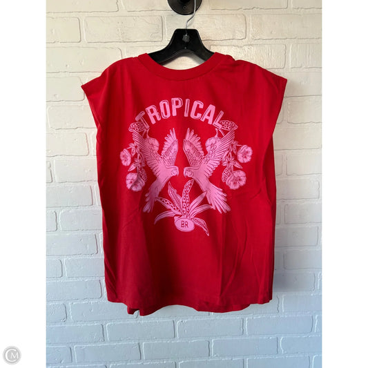 Top Sleeveless By Farm Rio In Red, Size: Xl