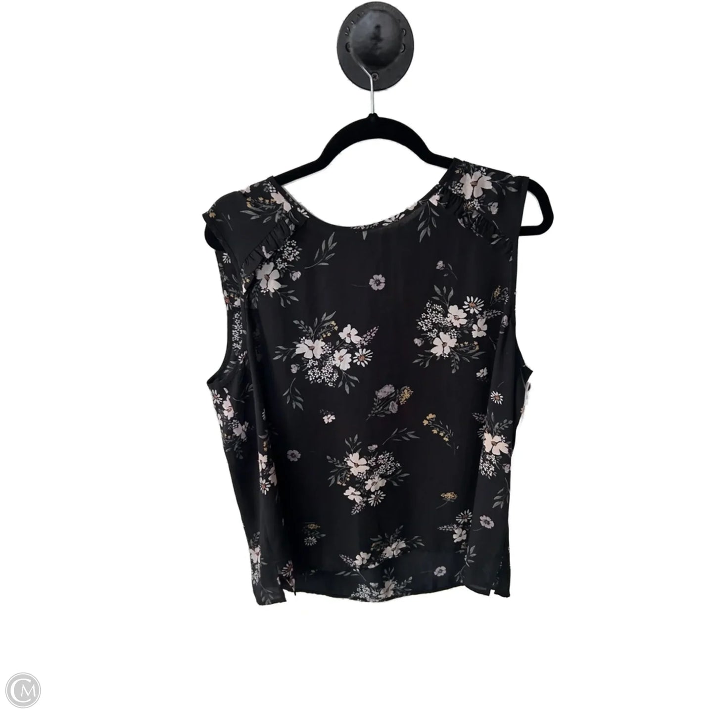 Top Sleeveless By Clothes Mentor In Black & Grey, Size: Xl