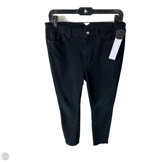 Jeans Skinny By Paige In Black Denim, Size: 8