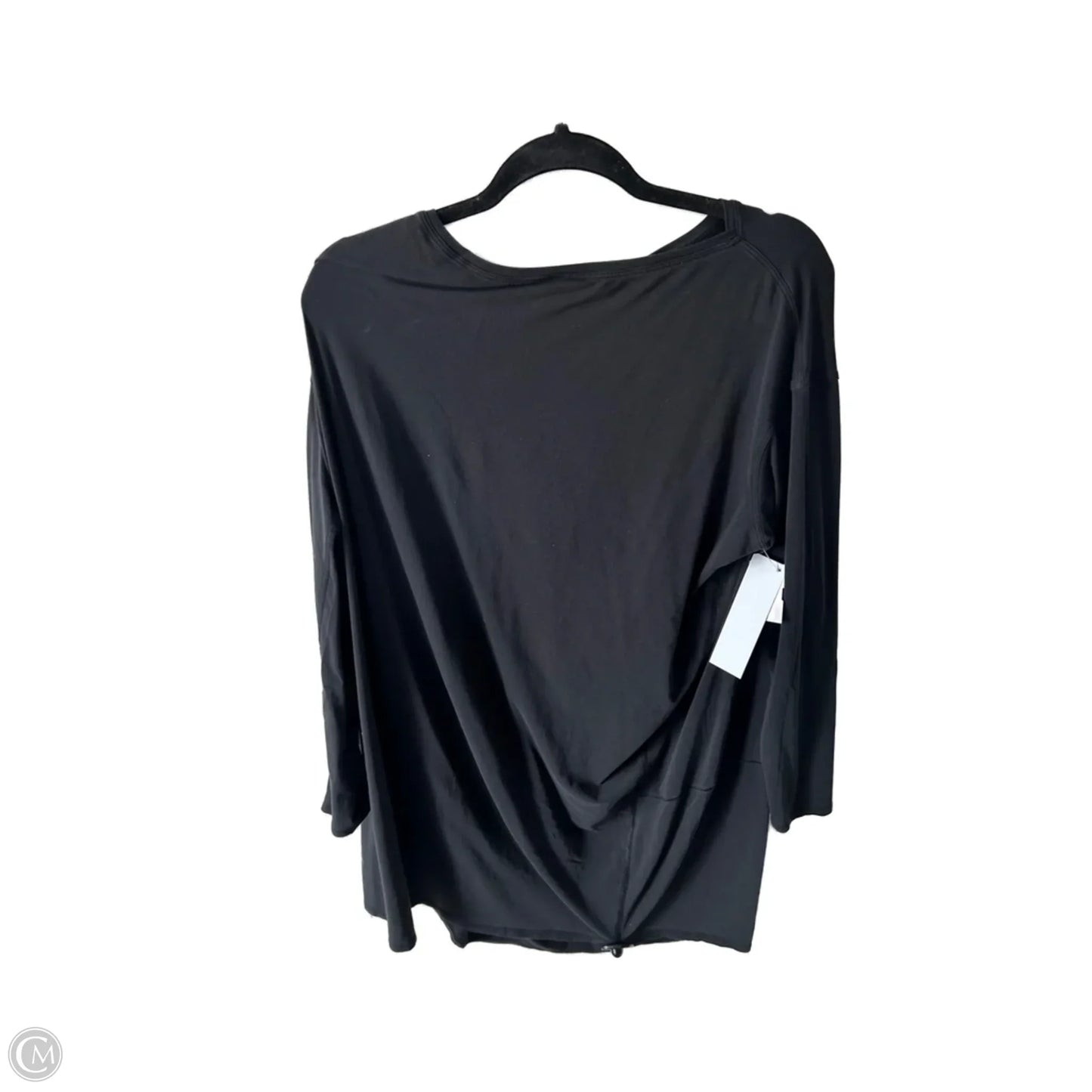 Athletic Top Long Sleeve Crewneck By Lululemon In Black, Size: L