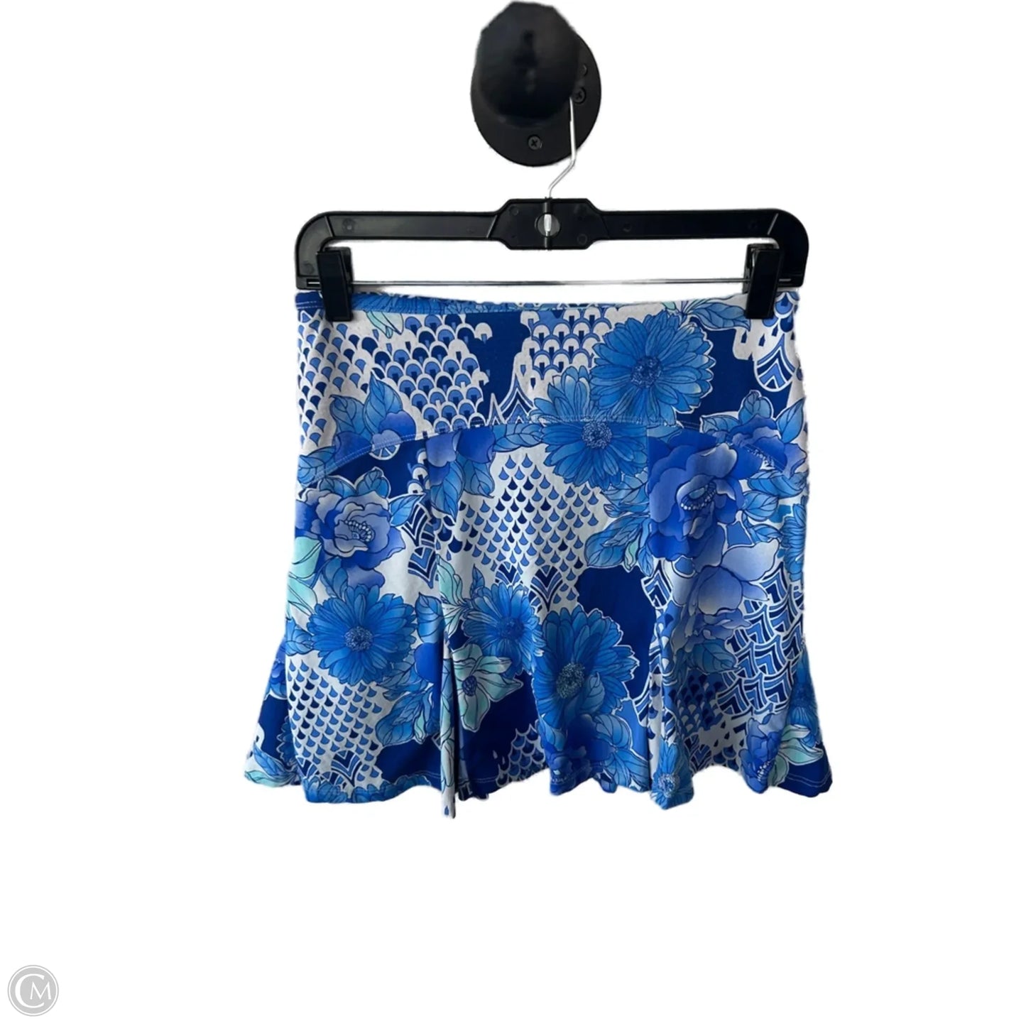 Skirt Mini & Short By Clothes Mentor In Blue & White, Size: 4