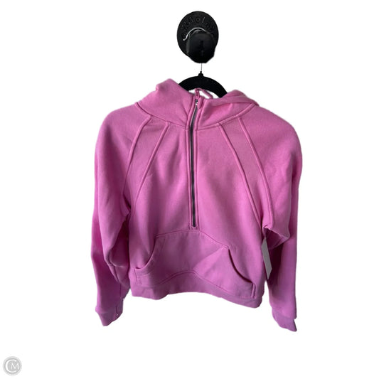 Sweatshirt Hoodie By Jockey In Pink, Size: S