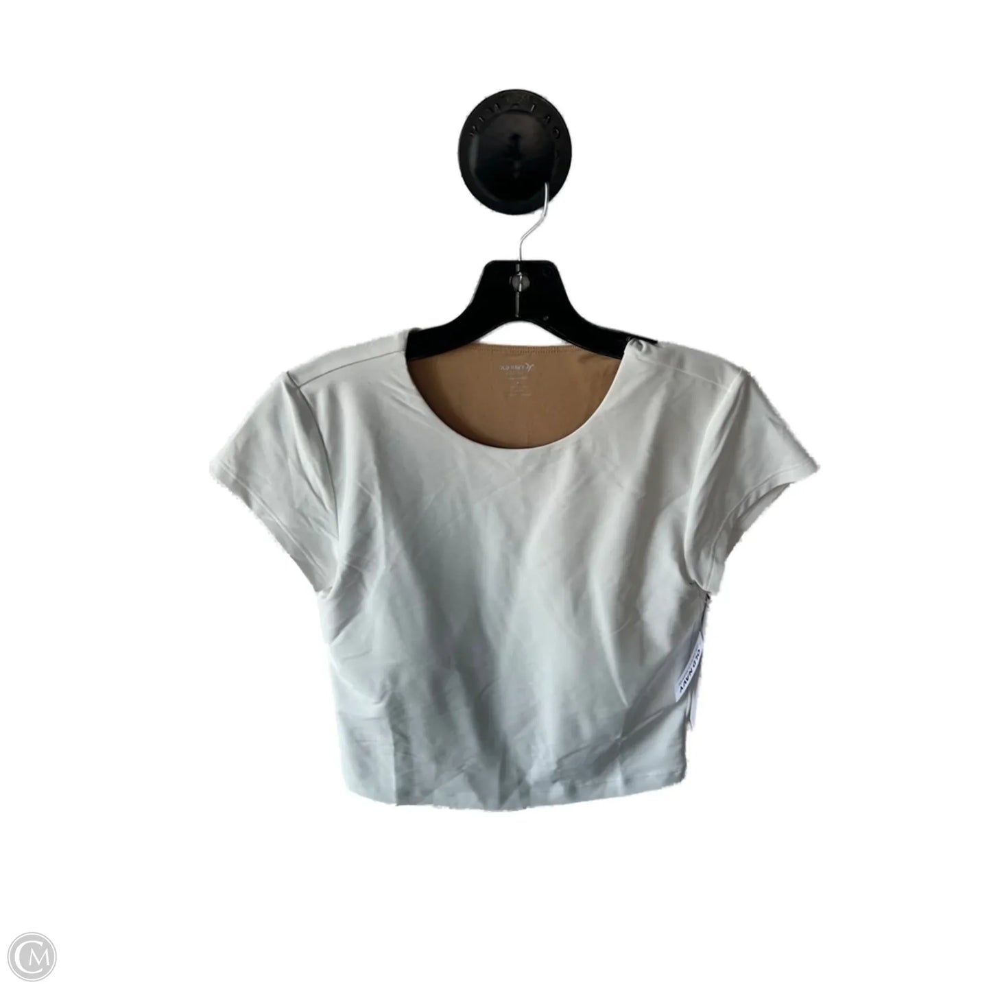 Athletic Top Short Sleeve By Old Navy In White, Size: M