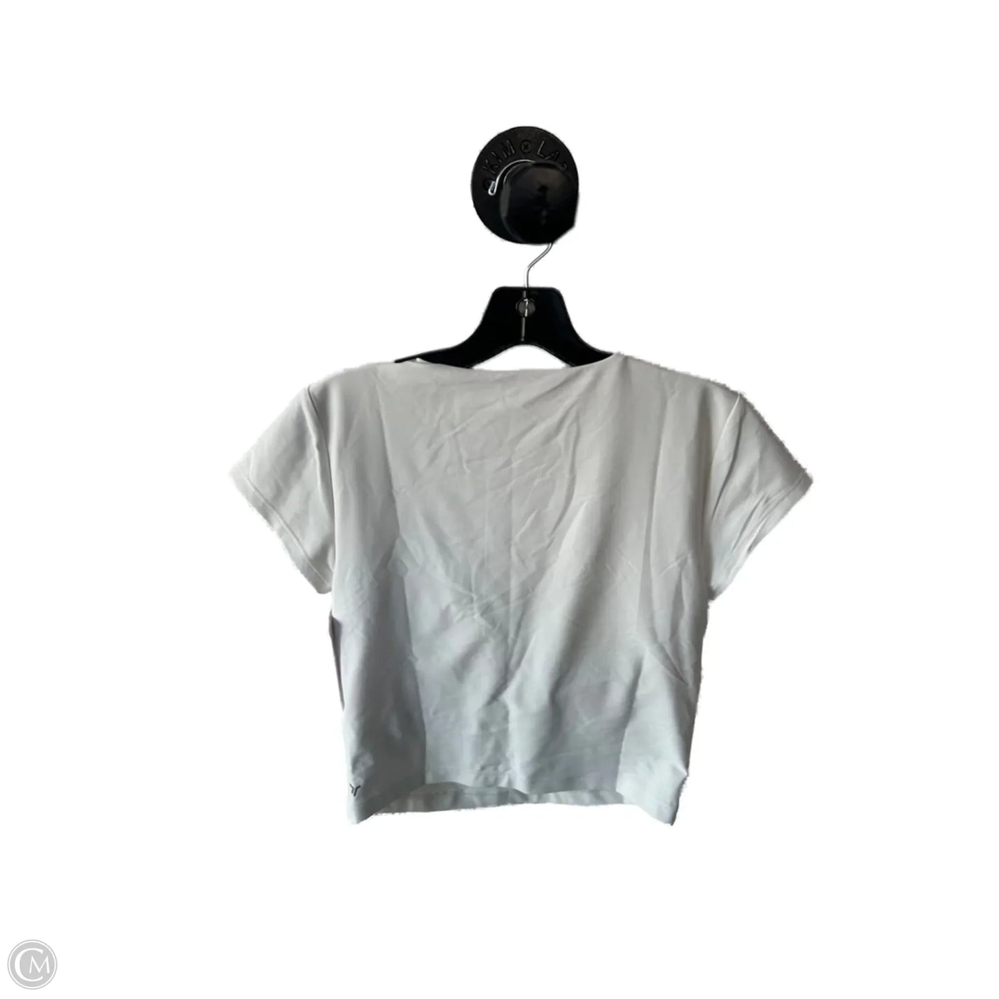 Athletic Top Short Sleeve By Old Navy In White, Size: M