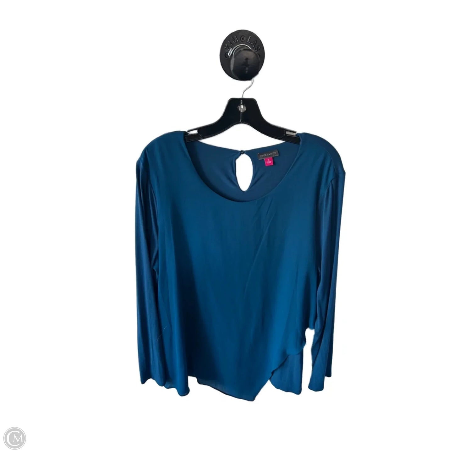 Top Long Sleeve By Vince Camuto In Blue, Size: Xl
