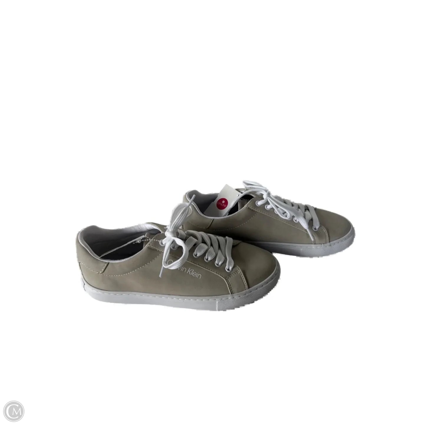 Shoes Sneakers By Calvin Klein In Tan & White, Size: 7.5