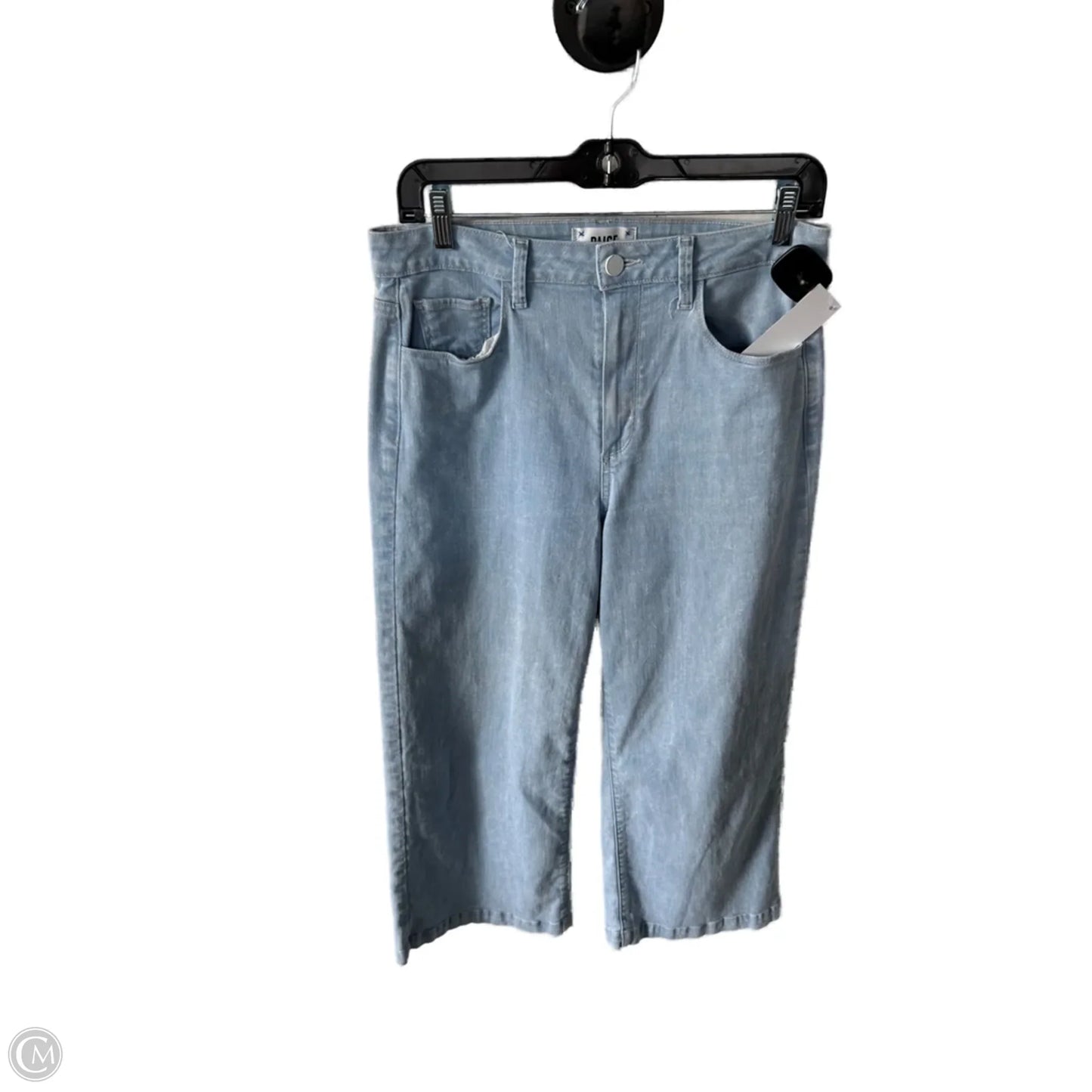 Jeans Wide Leg By Paige In Blue Denim, Size: 8