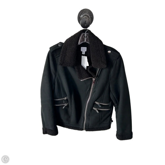 Jacket Moto By Peyton Jensen In Black, Size: S