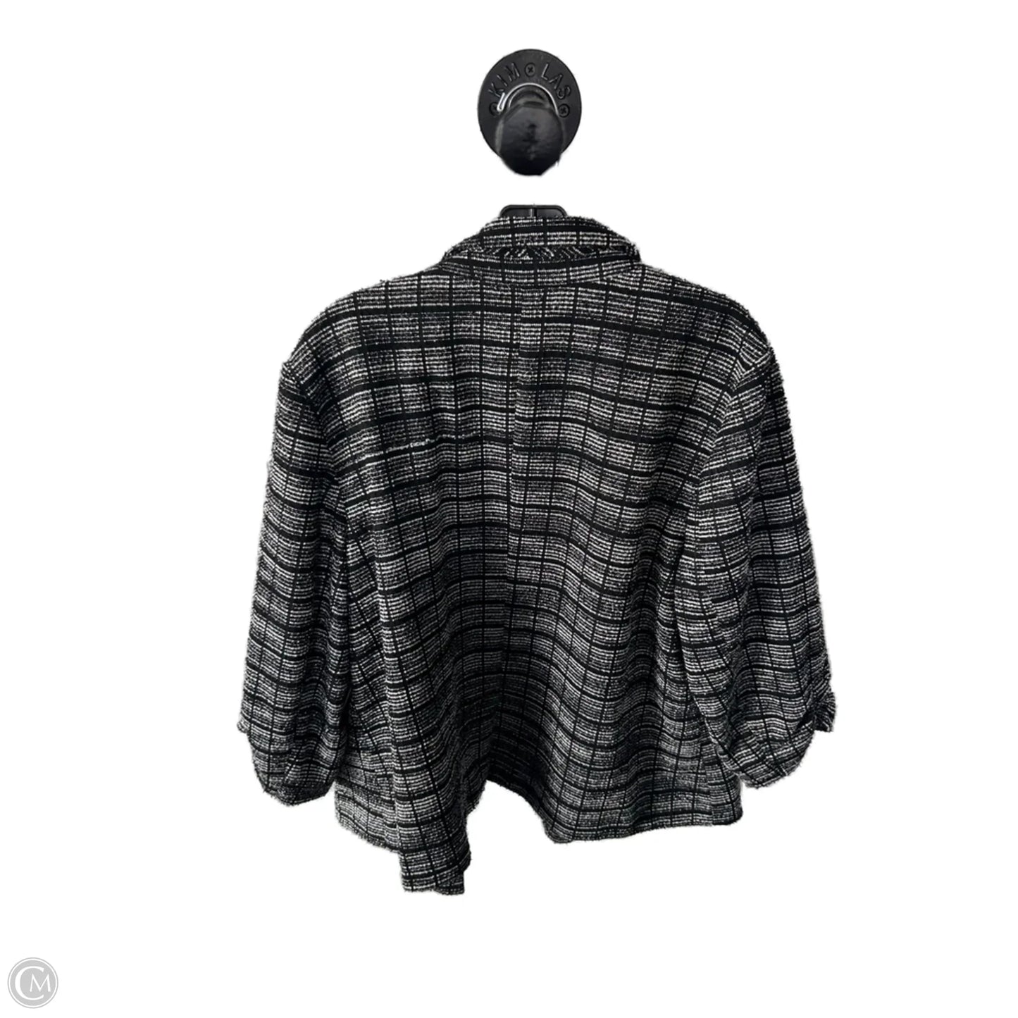 Blazer By Elle In Black & White, Size: Xxl