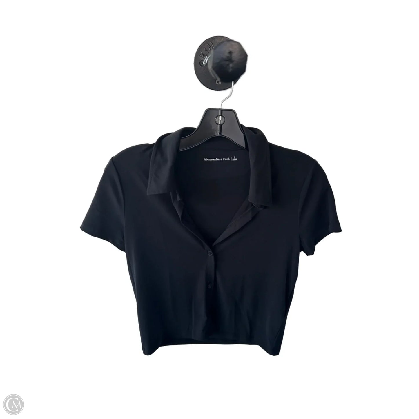 Top Short Sleeve By Abercrombie And Fitch In Black, Size: S