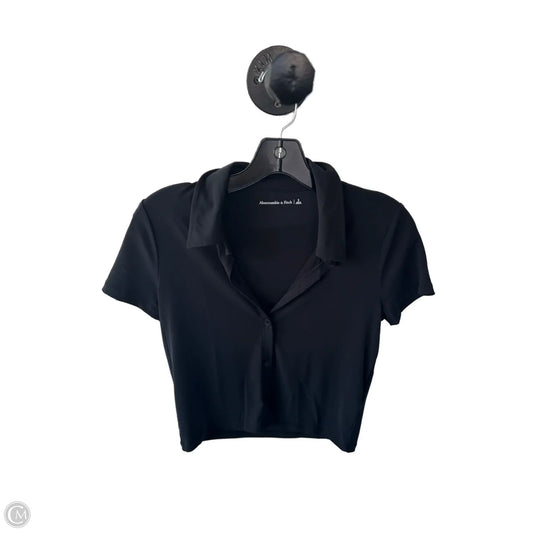 Top Short Sleeve By Abercrombie And Fitch In Black, Size: S