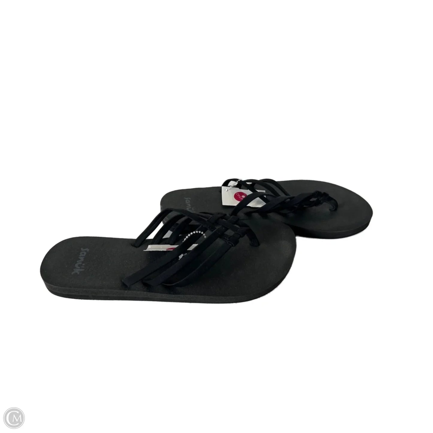 Sandals Flip Flops By Sanuk In Black, Size: 8