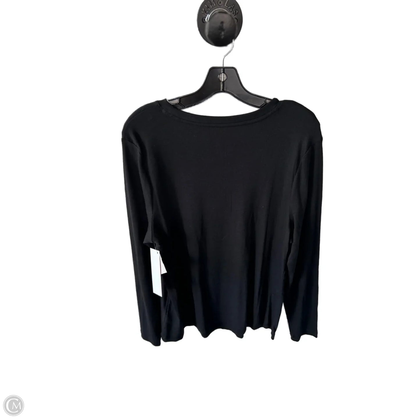 Top Long Sleeve Basic By A New Day In Black, Size: Xxl