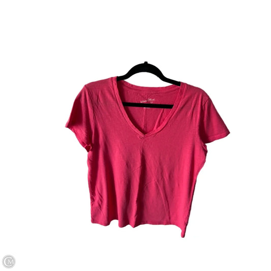 Top Short Sleeve Basic By Universal Thread In Pink, Size: L