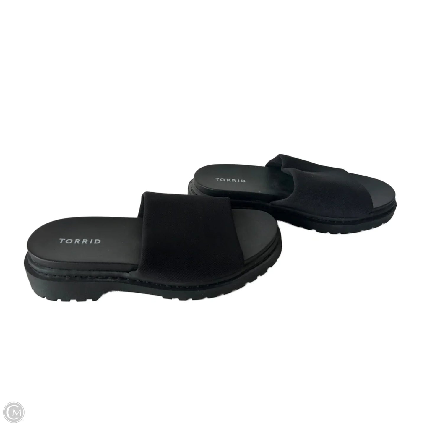 Sandals Flats By Torrid In Black, Size: 8.5