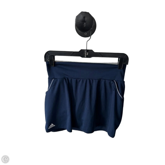 Athletic Skort By Adidas In Blue, Size: 4