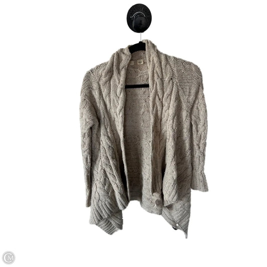 Sweater Cardigan By Sleeping On Snow In Tan, Size: M