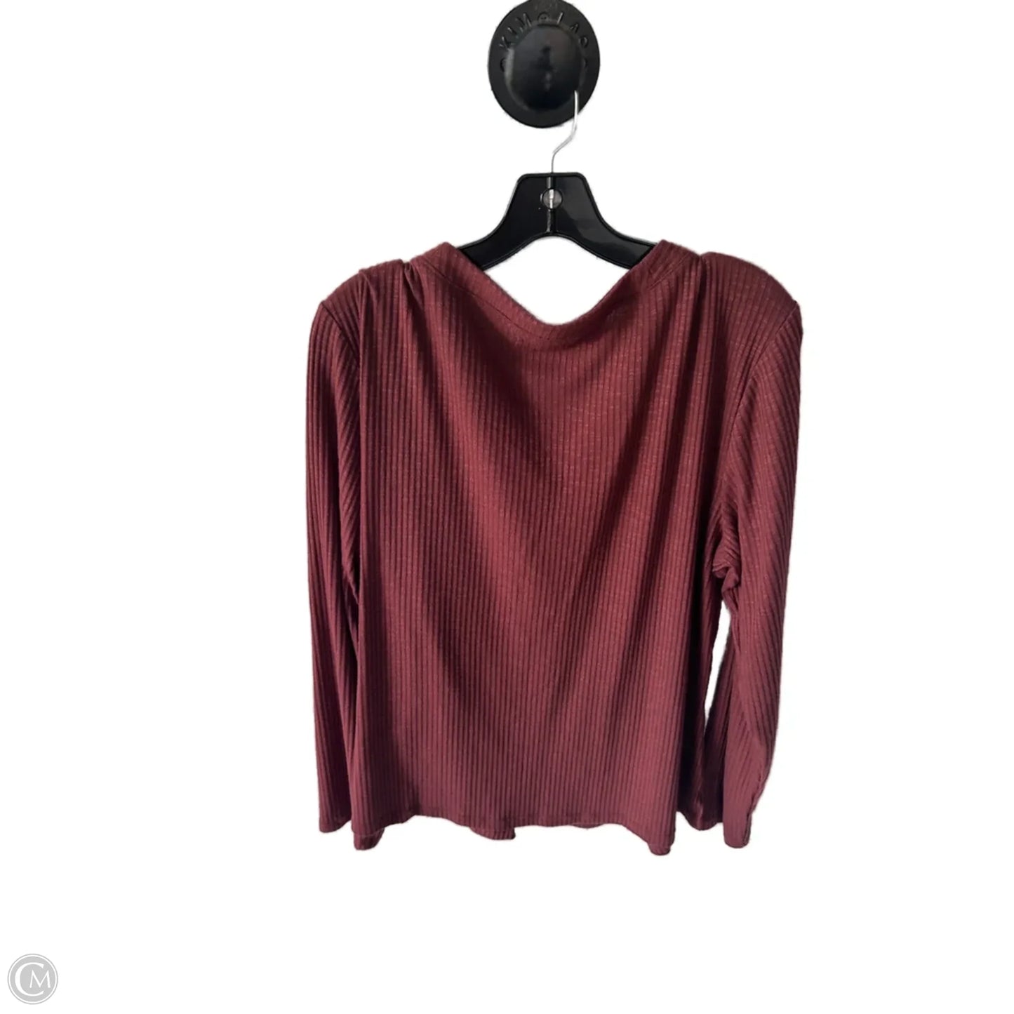 Top Long Sleeve By Maurices In Red, Size: Xxl