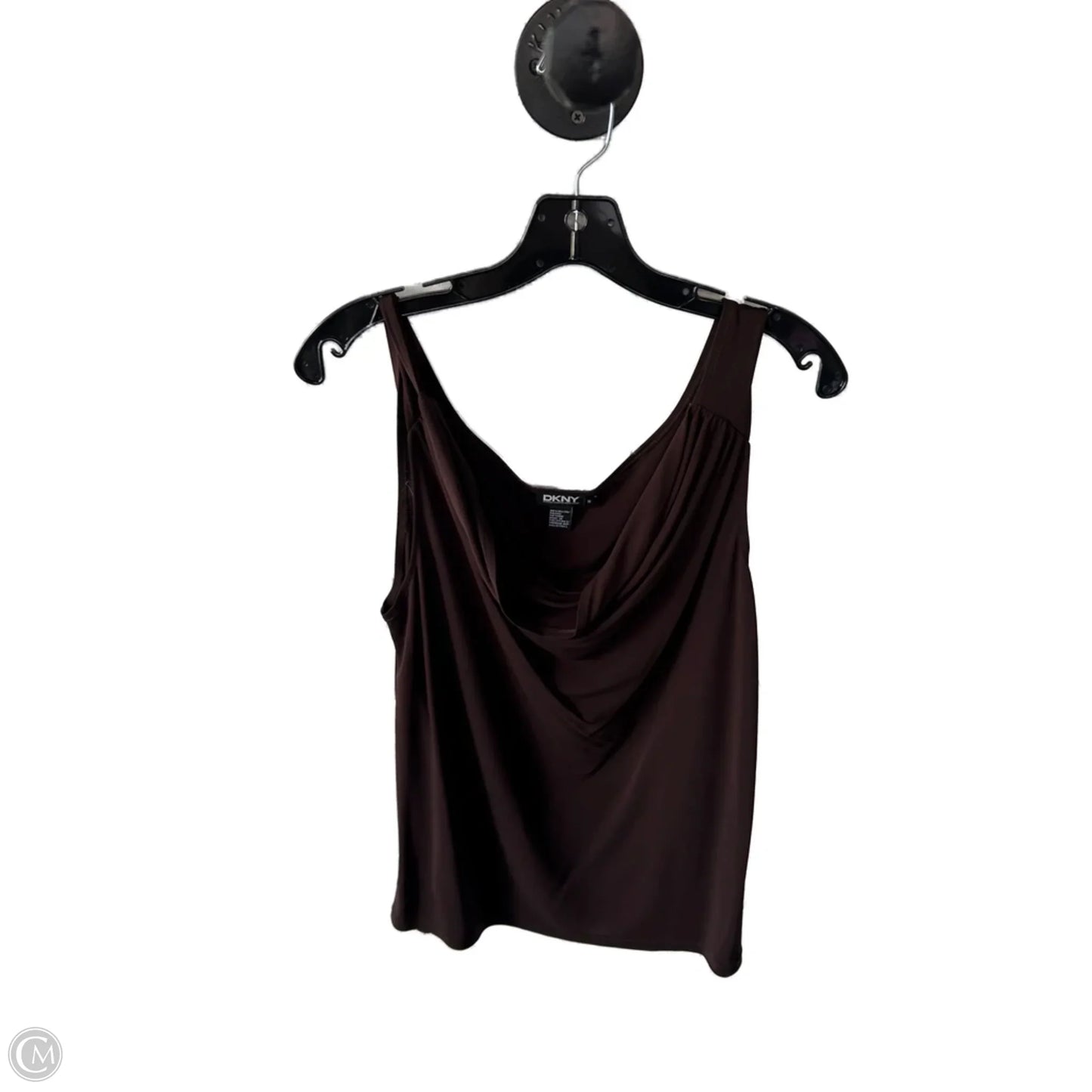 Top Sleeveless Basic By Dkny In Brown, Size: M