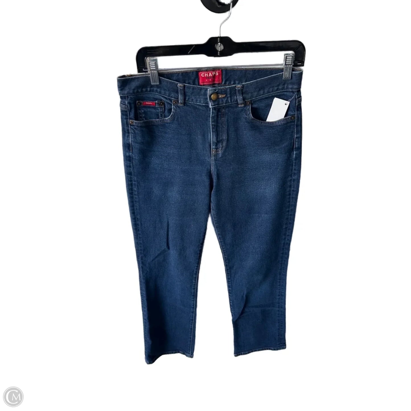 Jeans Straight By Chaps In Blue Denim, Size: 6
