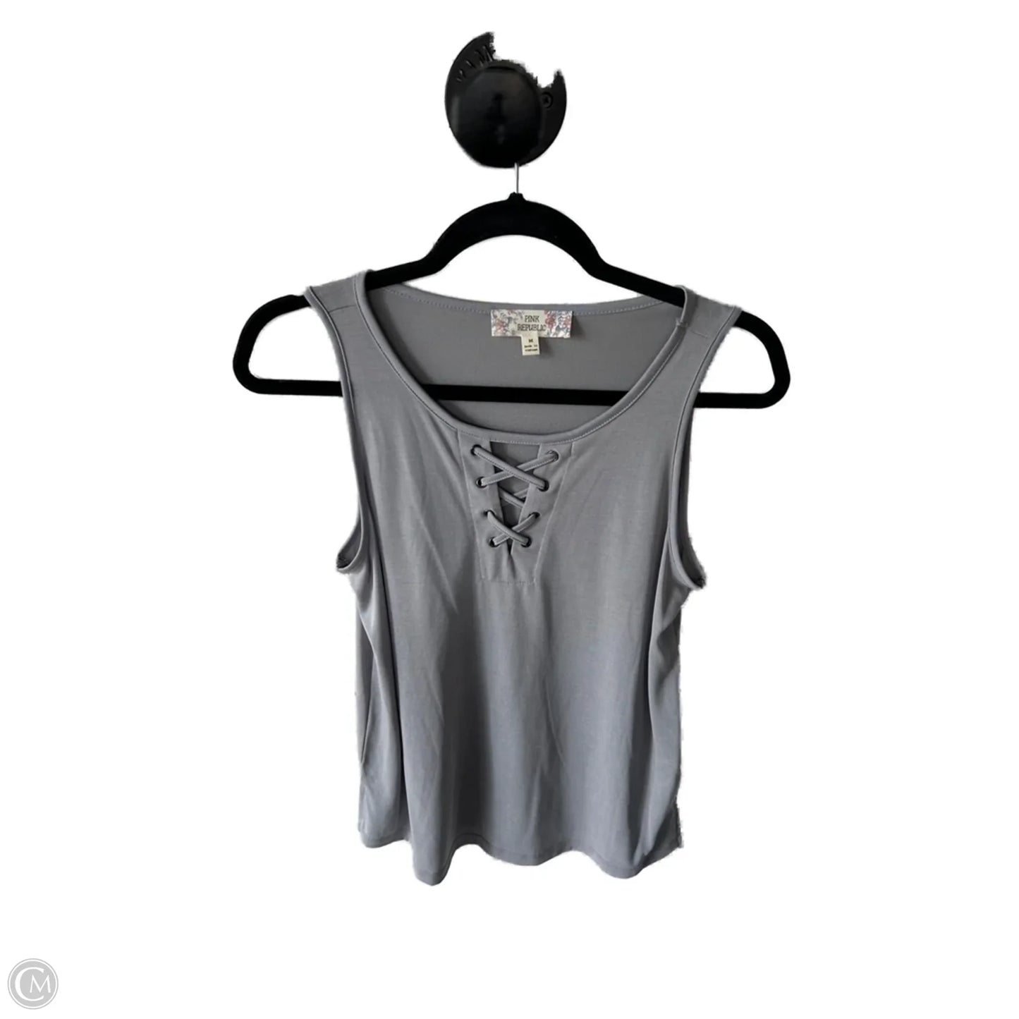 Top Sleeveless Basic By Pink Republic In Grey, Size: M