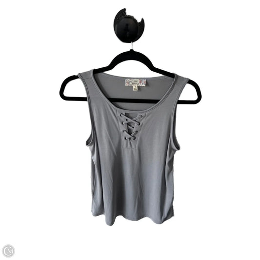 Top Sleeveless Basic By Pink Republic In Grey, Size: M
