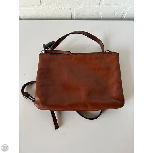 Crossbody Leather By Fossil, Size: Medium