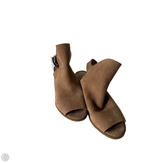Sandals Heels Block By Lucky Brand In Brown, Size: 6