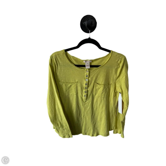 Top Long Sleeve By Sundance In Green, Size: M
