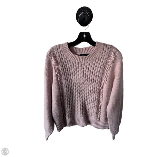 Sweater By Ann Taylor In Pink, Size: L