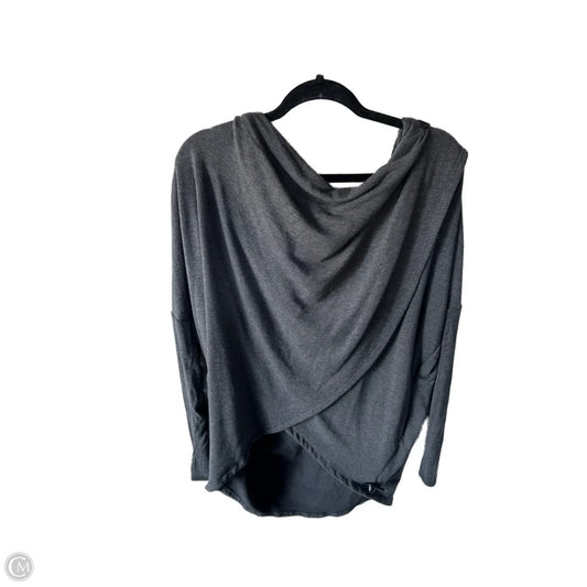 Athletic Sweatshirt Hoodie By Athleta In Grey, Size: L
