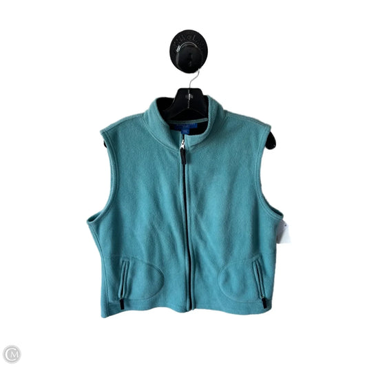 Vest Fleece By Karen Scott In Blue, Size: Xlp