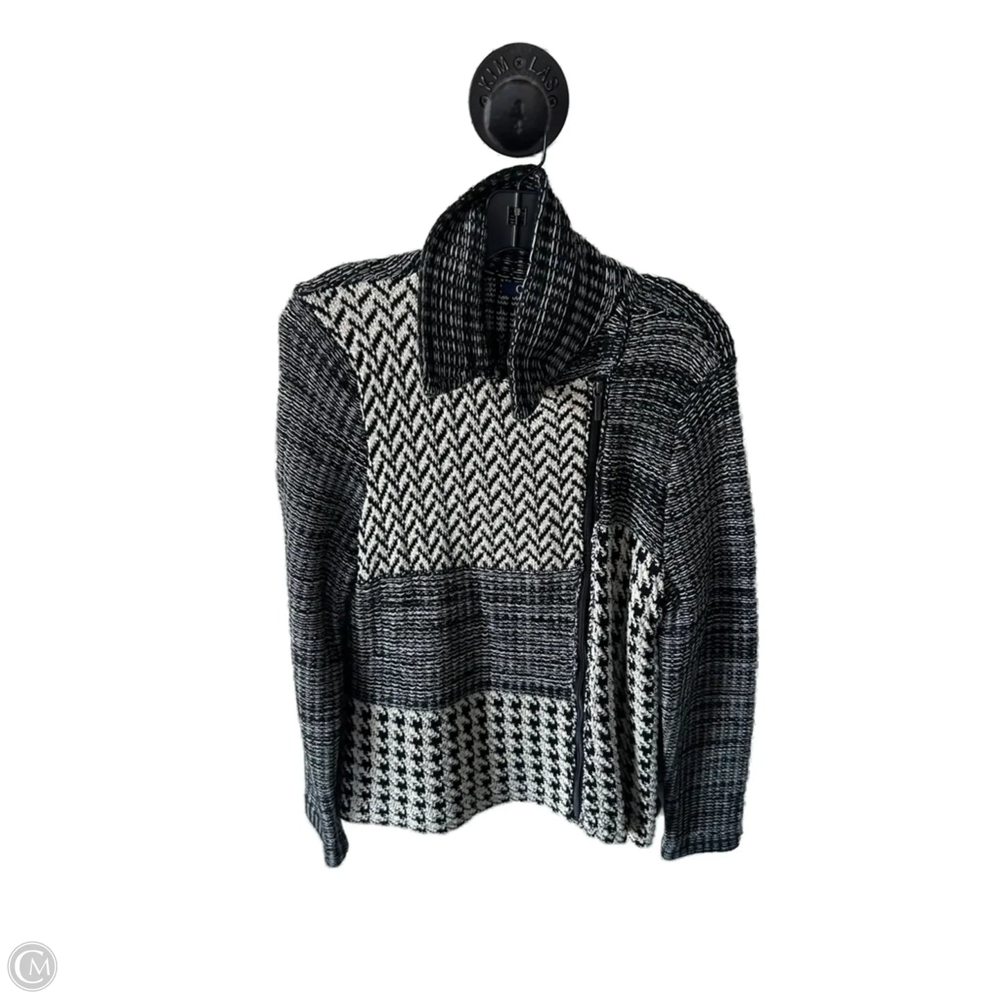 Blazer By Chaps In Black & Cream, Size: L