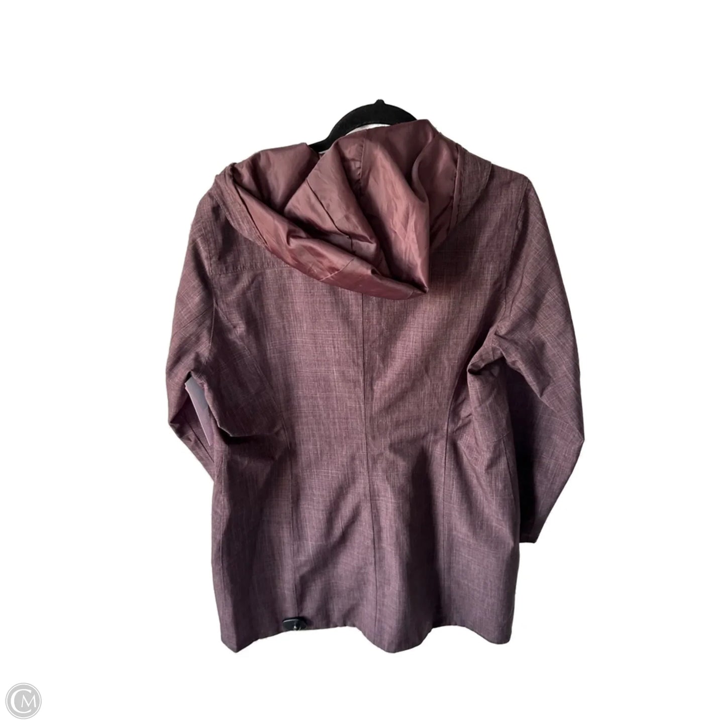 Coat Raincoat By Eddie Bauer In Purple, Size: L