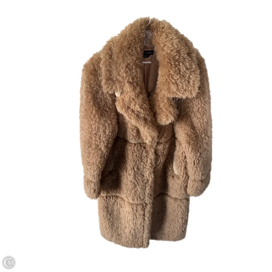 Coat Peacoat By Bebe In Tan, Size: L