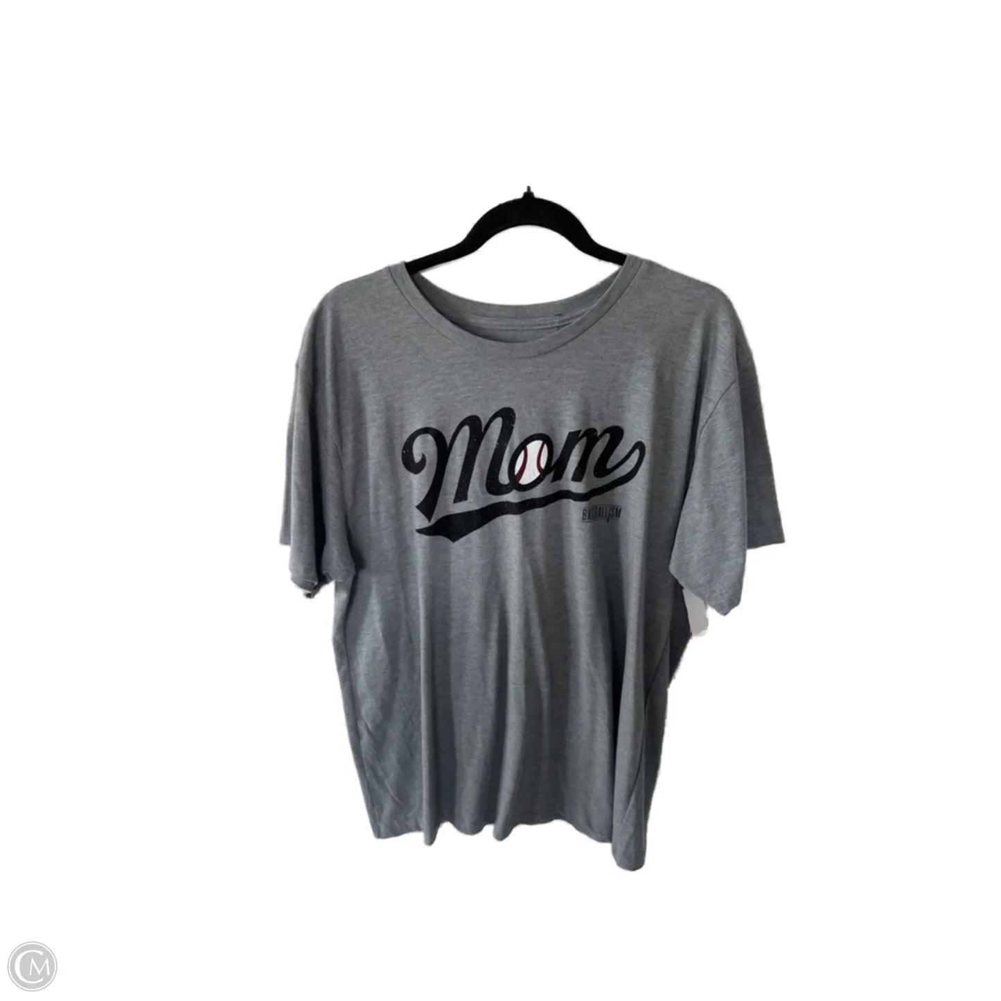 Top Short Sleeve Basic By Clothes Mentor In Grey, Size: Xxl