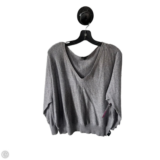 Sweater By Ann Taylor In Grey, Size: Xl