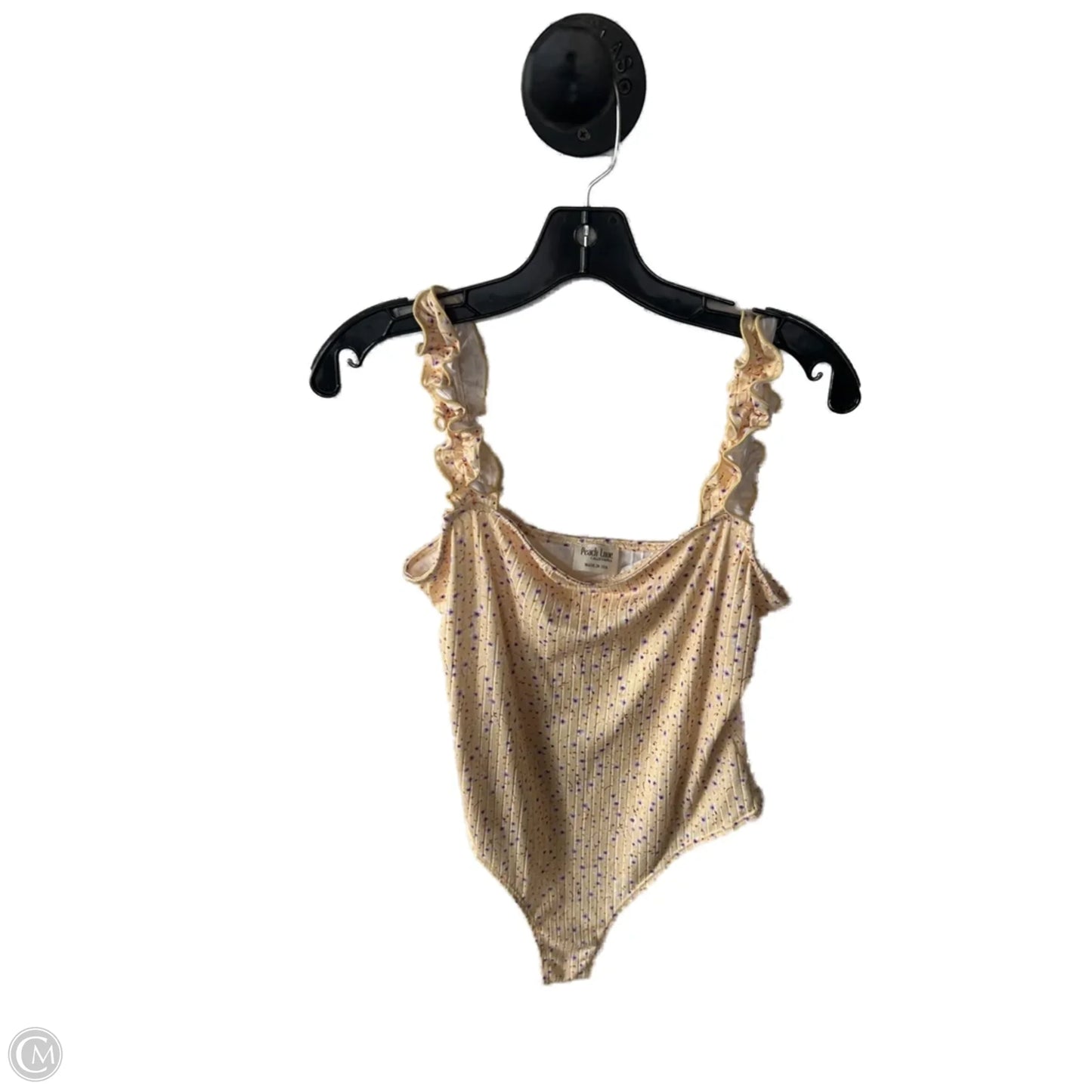 Bodysuit By Peach Love Cream California In Yellow, Size: L