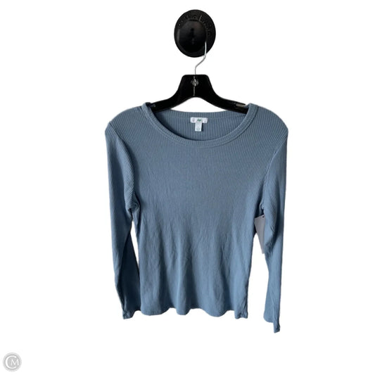 Top Long Sleeve Basic By Dip In Blue, Size: L