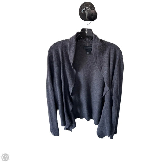 Sweater Cardigan Cashmere By Banana Republic In Purple, Size: L