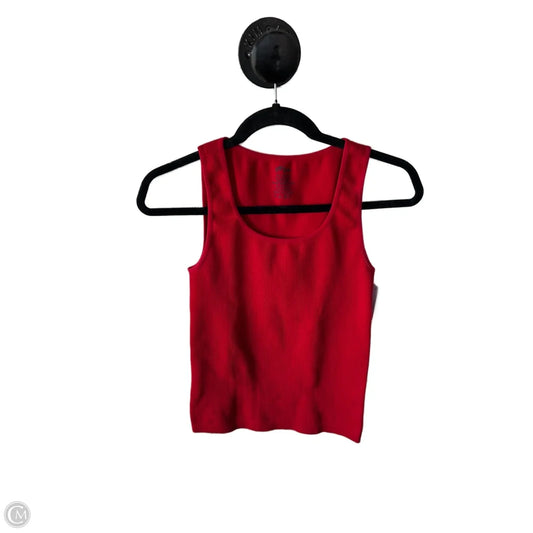Top Sleeveless Basic By Clothes Mentor In Red, Size: Osfm
