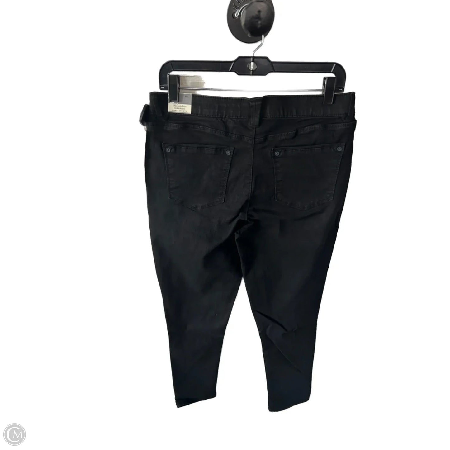 Jeans Skinny By Wit & Wisdom In Black Denim, Size: 10