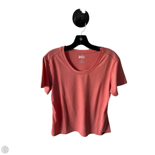 Athletic Top Short Sleeve By Rei In Orange, Size: L
