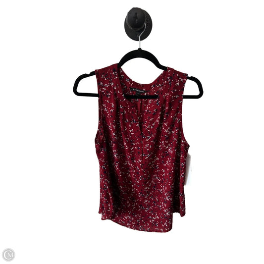 Top Sleeveless By 41 Hawthorn In Red & White, Size: L