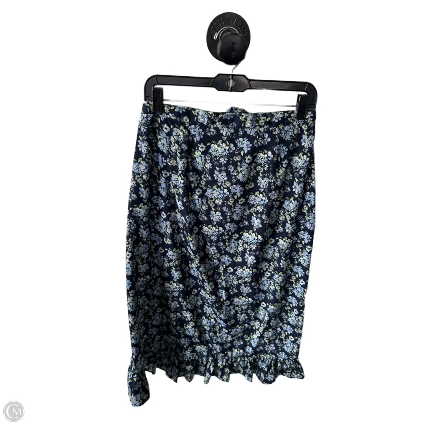 Skirt Midi By Vero Moda In Blue & Green, Size: 12
