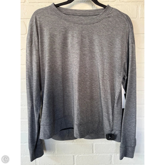 Athletic Top Long Sleeve Crewneck By Patagonia In Grey, Size: M