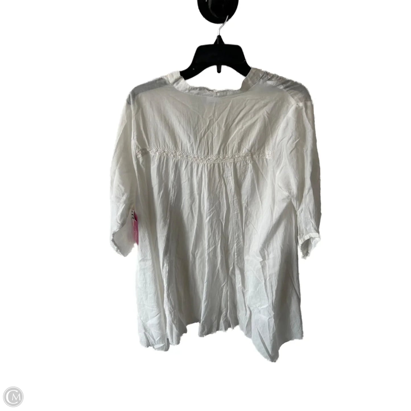 Top 3/4 Sleeve By Clothes Mentor In White, Size: Xl
