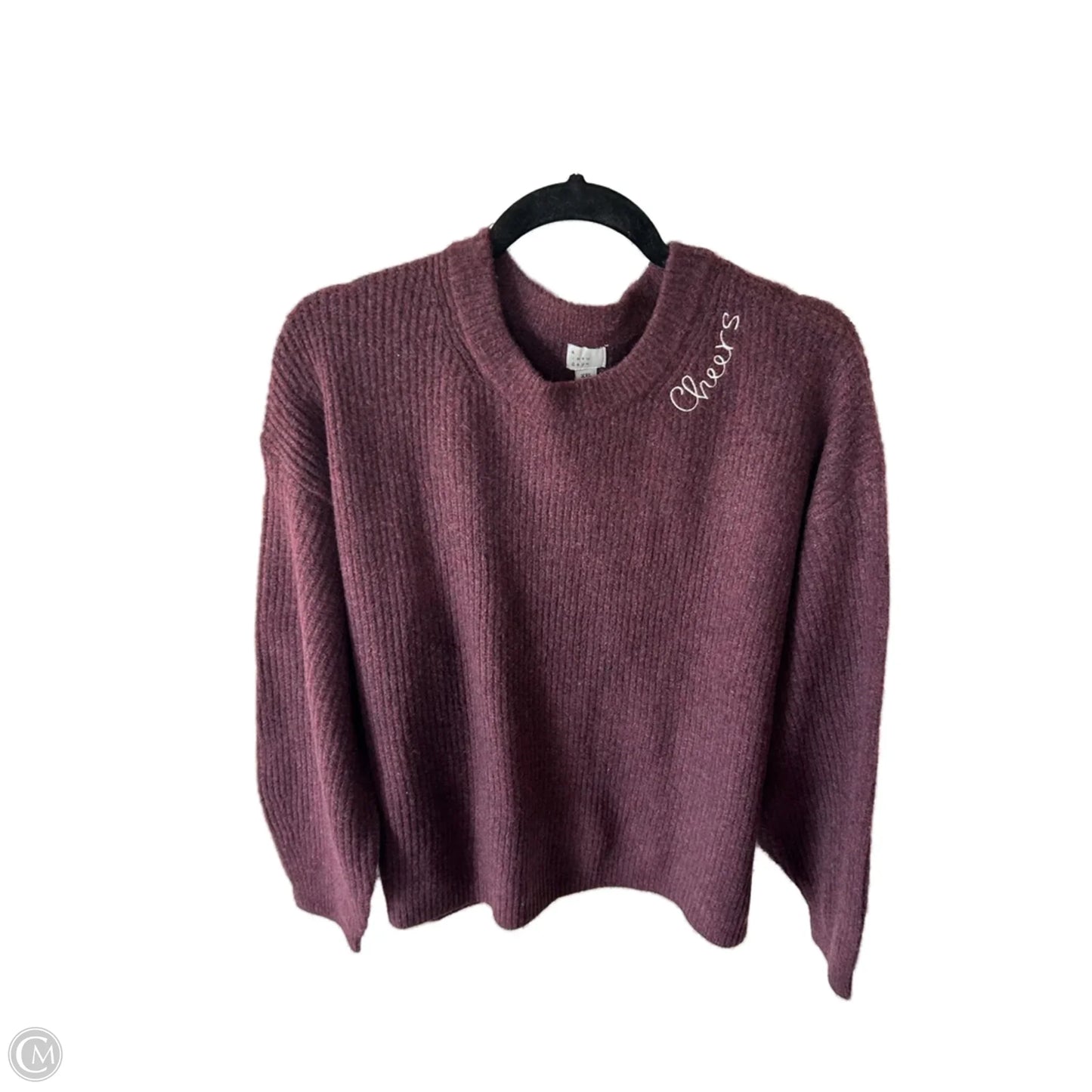 Sweater By A New Day In Purple, Size: Xxl