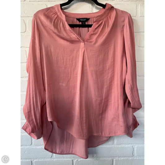Top Long Sleeve By Simply Vera In Pink, Size: Xs